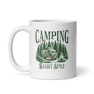 Camping Basset Style mug