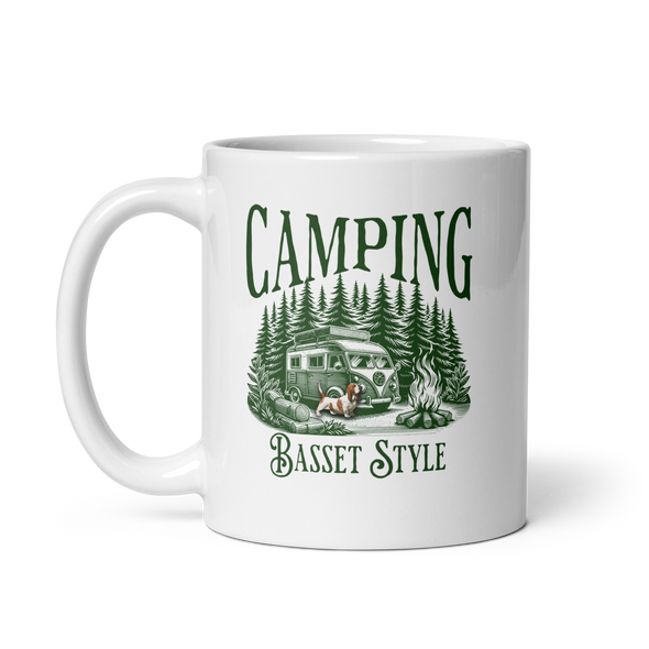 Camping Basset Style mug