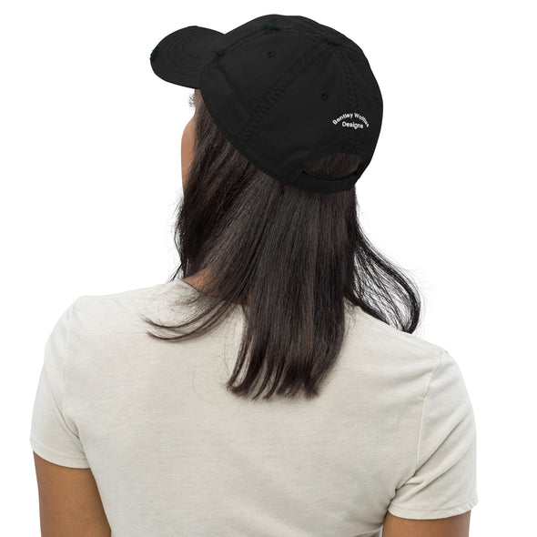 Dog Paw Print Distressed Hat