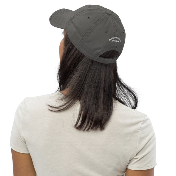 Dog Paw Print Distressed Hat