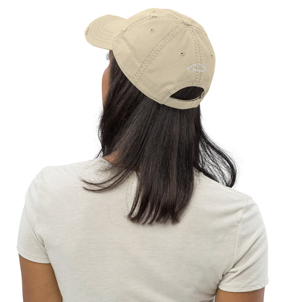 Dog Paw Print Distressed Hat
