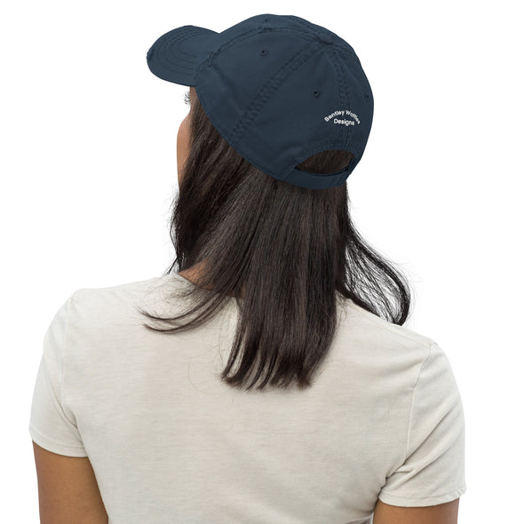 Dog Paw Print Distressed Hat