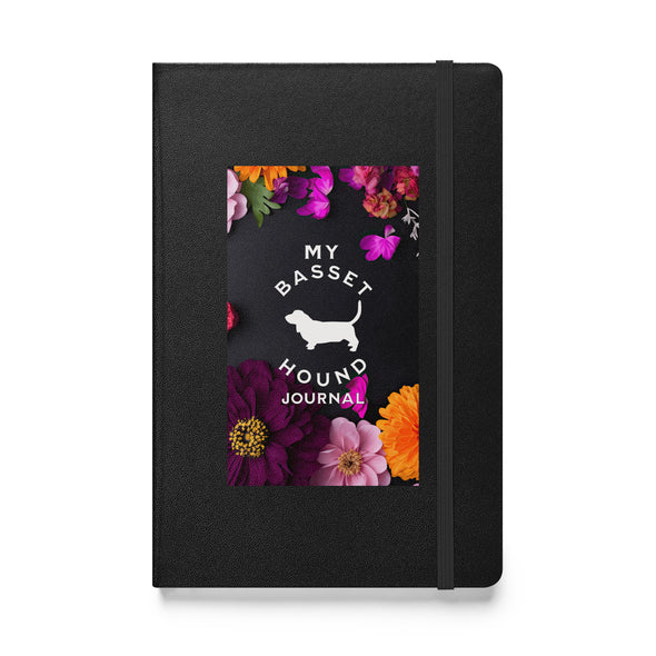 My Basset Hound Hardcover Floral Journal