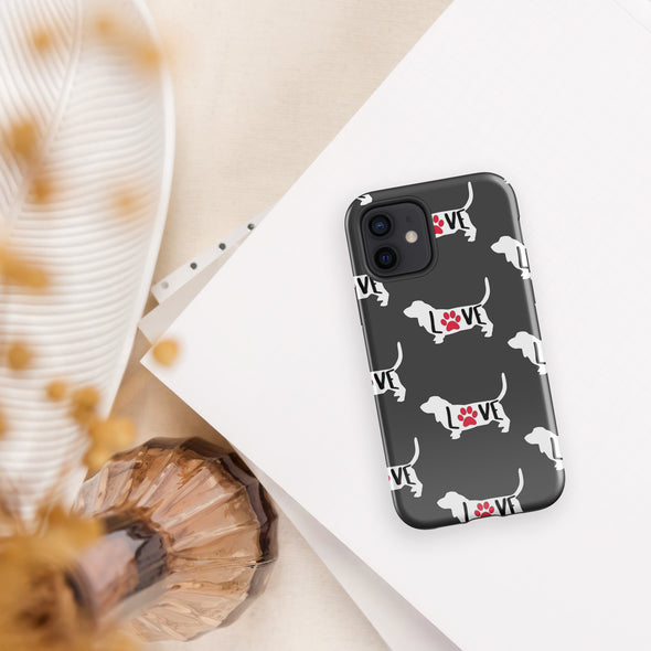 Basset Love Tough Case for iPhone®