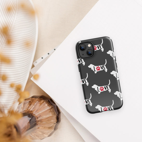 Basset Love Tough Case for iPhone®