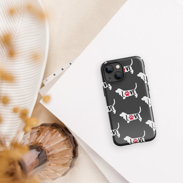 Basset Love Tough Case for iPhone®