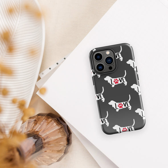 Basset Love Tough Case for iPhone®