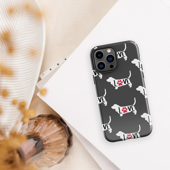 Basset Love Tough Case for iPhone®