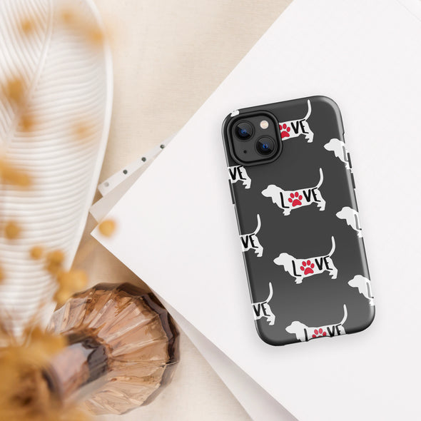 Basset Love Tough Case for iPhone®