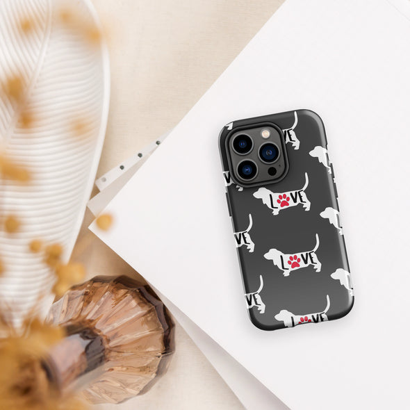 Basset Love Tough Case for iPhone®