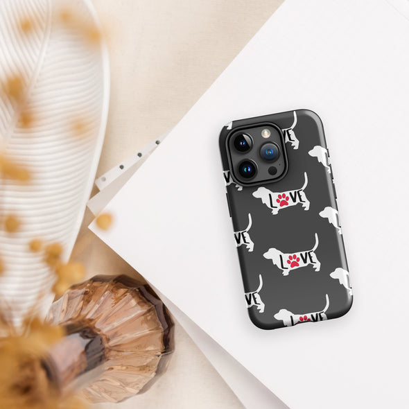 Basset Love Tough Case for iPhone®