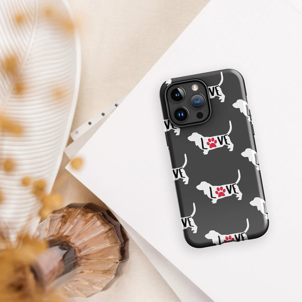 Basset Love Tough Case for iPhone®