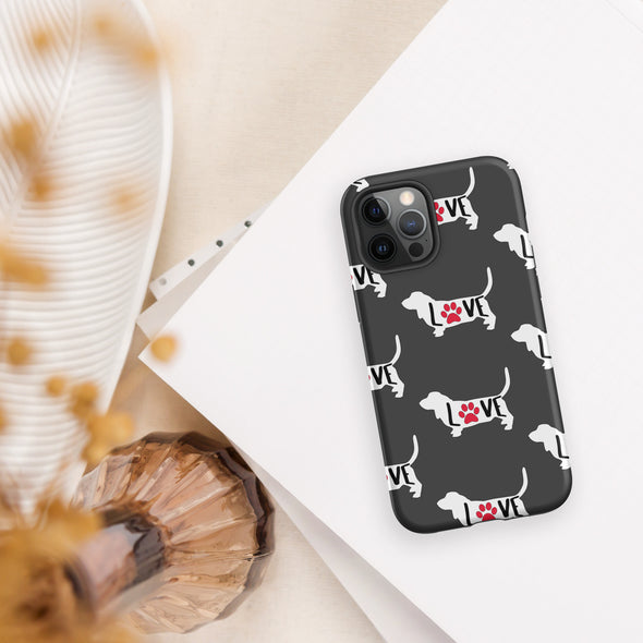 Basset Love Tough Case for iPhone®