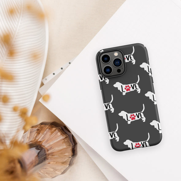 Basset Love Tough Case for iPhone®