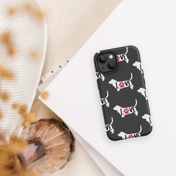 Basset Love Tough Case for iPhone®