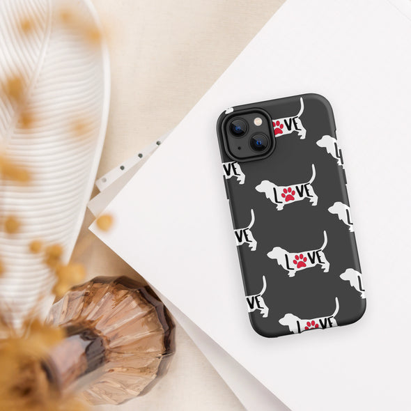 Basset Love Tough Case for iPhone®