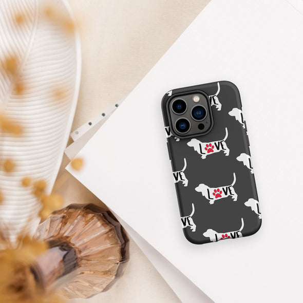 Basset Love Tough Case for iPhone®