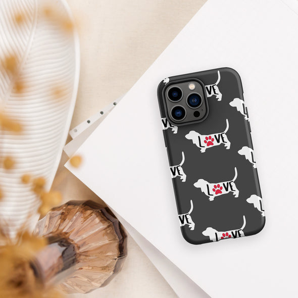 Basset Love Tough Case for iPhone®
