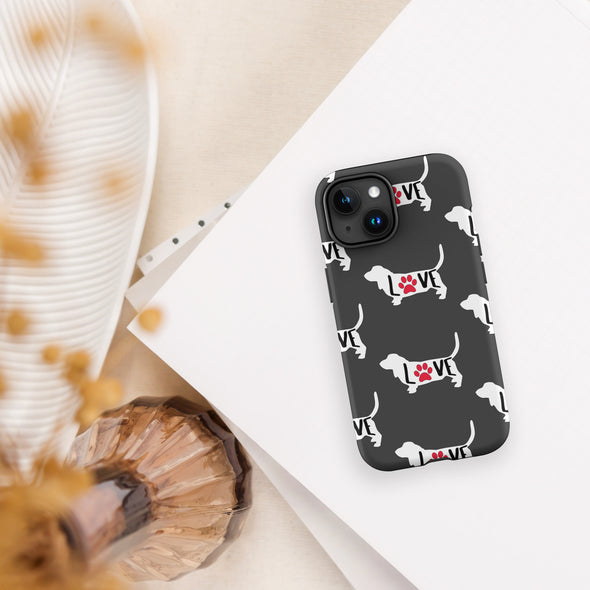 Basset Love Tough Case for iPhone®