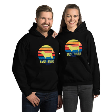 Basset Hound Sunset Unisex Hoodie