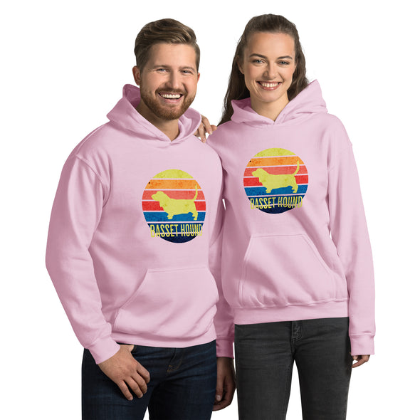 Basset Hound Sunset Unisex Hoodie