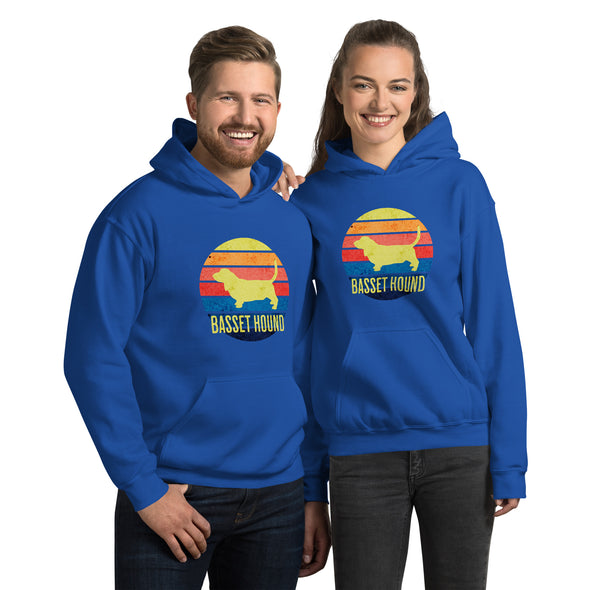 Basset Hound Sunset Unisex Hoodie