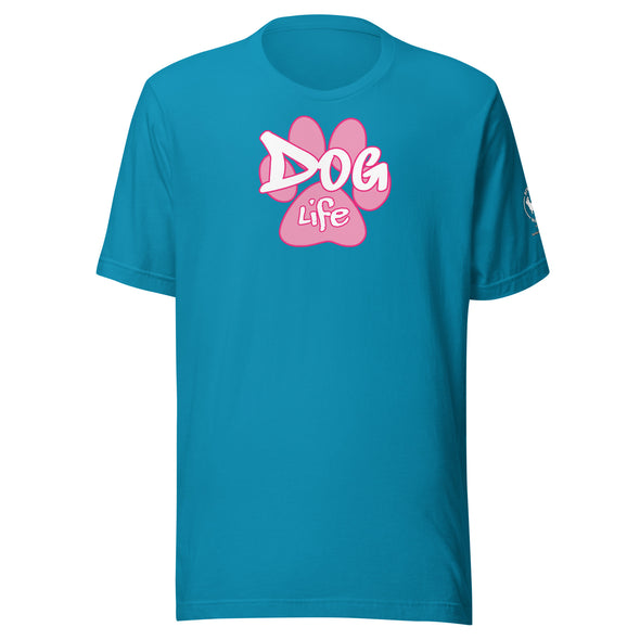 Dog Life Pink Paw Unisex t-shirt