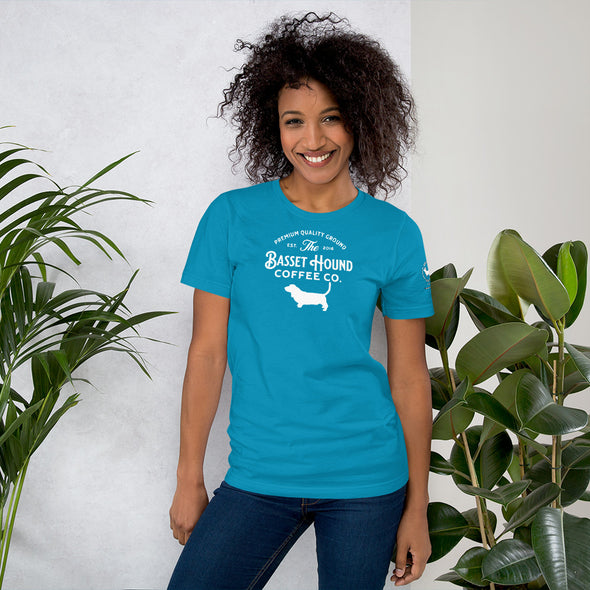 Basset Hound Coffee Co. Unisex t-shirt