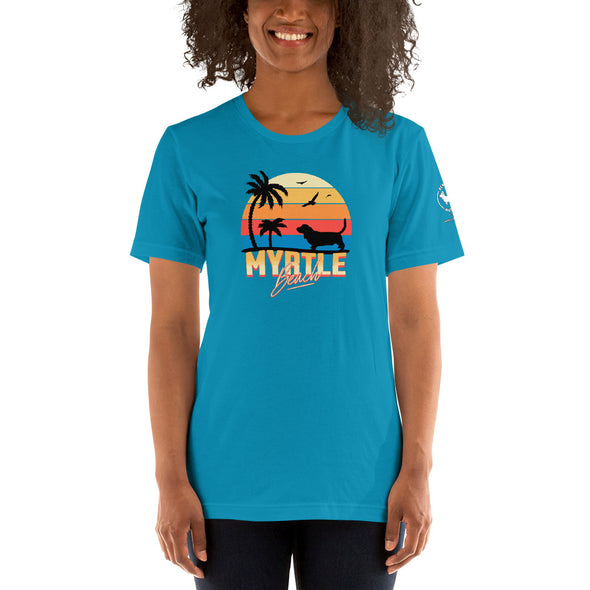Myrtle Beach Basset Hound Unisex t-shirt