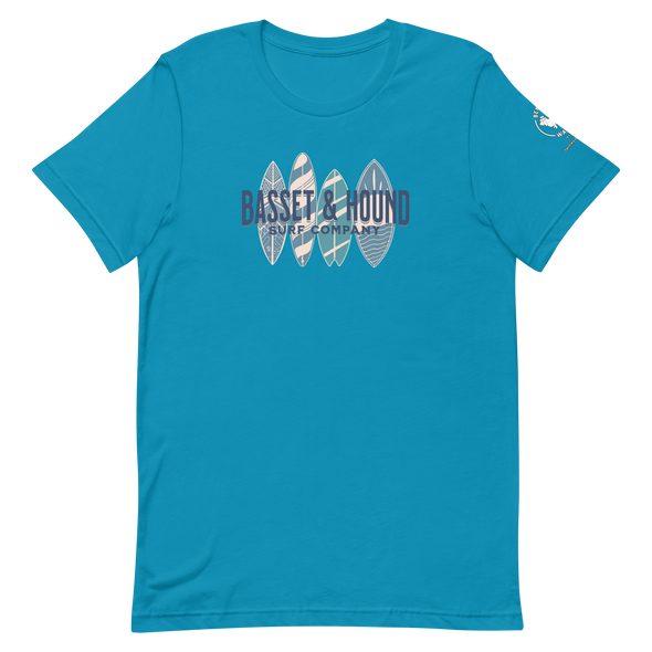 Basset & Hound Surf Co. Unisex t-shirt