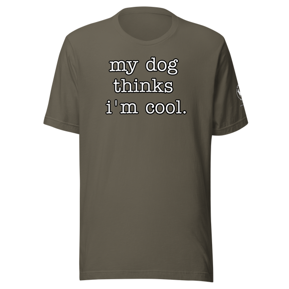 Dog thinks Unisex t-shirt