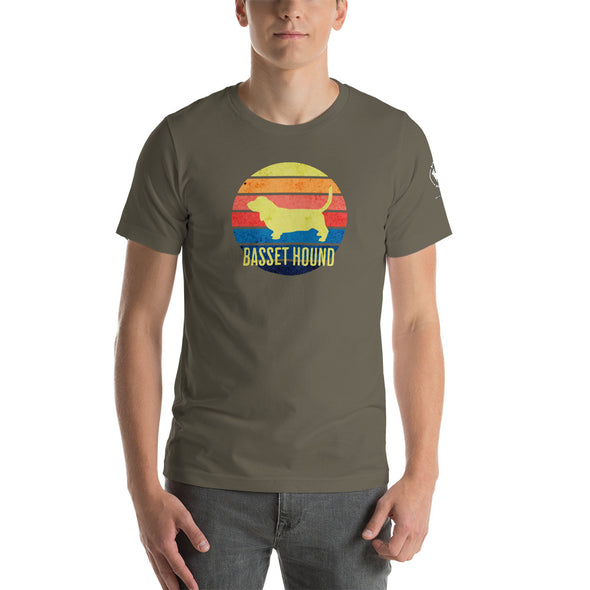 Basset Hound Sunset Unisex t-shirt