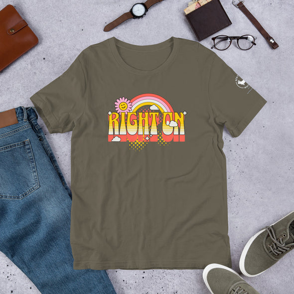 Right On Unisex t-shirt
