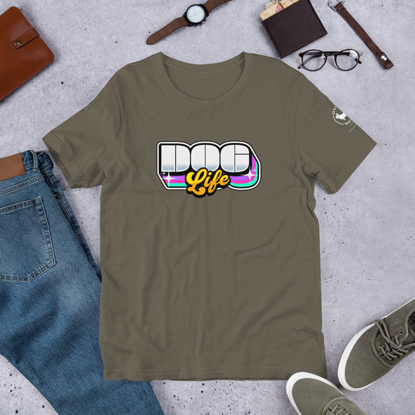 Retro Dog Life Unisex t-shirt