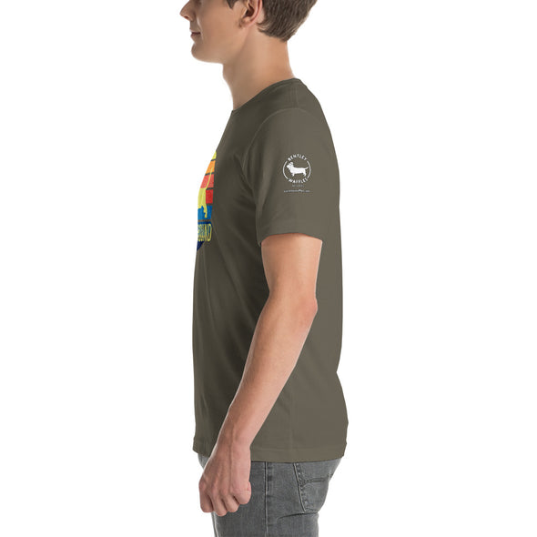 Basset Hound Sunset Unisex t-shirt
