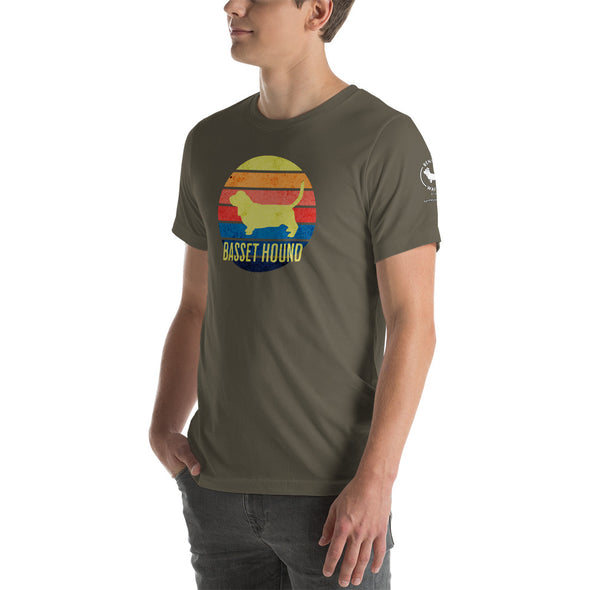 Basset Hound Sunset Unisex t-shirt