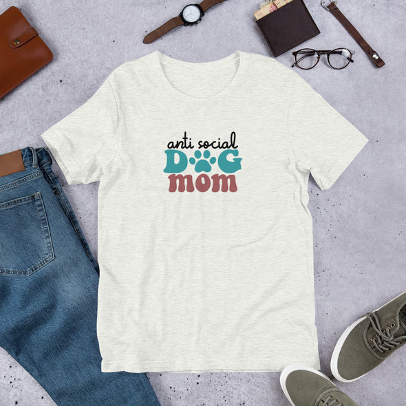 Anti Social Dog Mom Unisex t-shirt