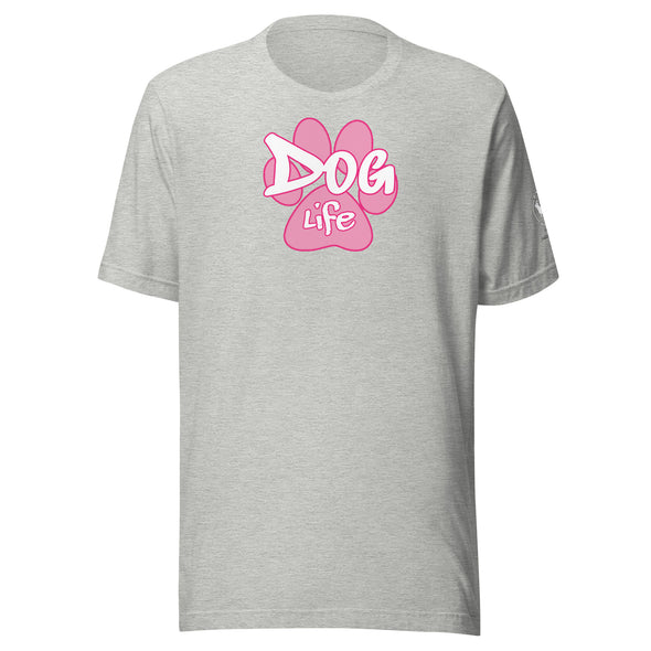 Dog Life Pink Paw Unisex t-shirt