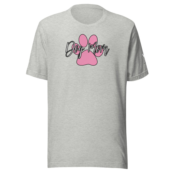 Dog Mom Pink Paw Unisex t-shirt