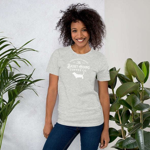 Basset Hound Coffee Co. Unisex t-shirt
