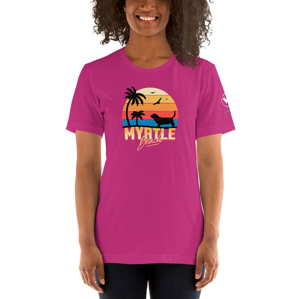 Myrtle Beach Basset Hound Unisex t-shirt