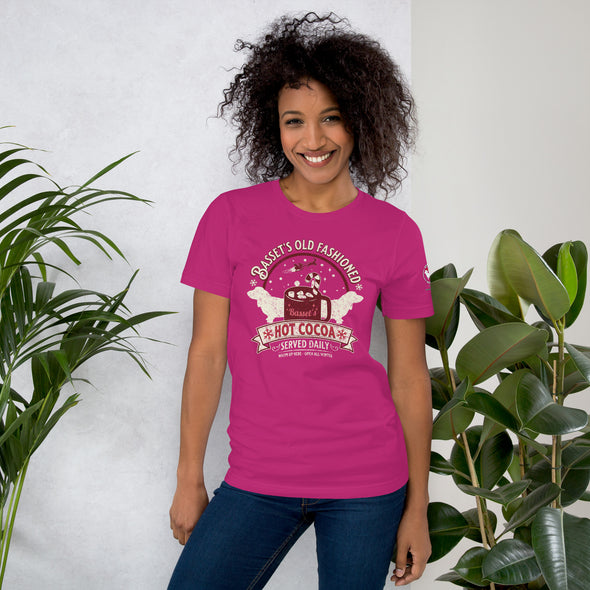 Basset's Old Fashioned Hot Cocoa Unisex t-shirt