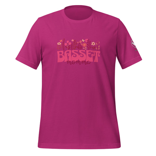 Basset Momma Pink T-shirt