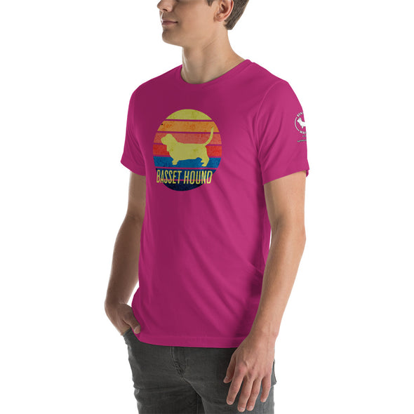 Basset Hound Sunset Unisex t-shirt
