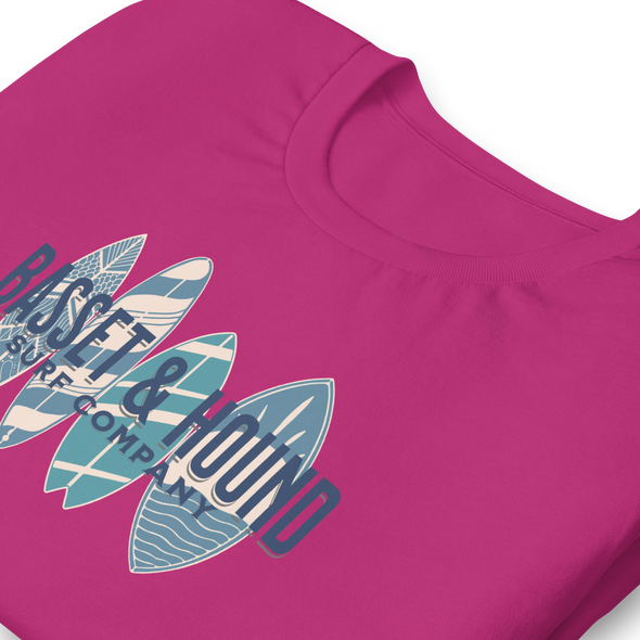 Basset & Hound Surf Co. Unisex t-shirt