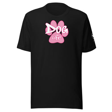 Dog Life Pink Paw Unisex t-shirt