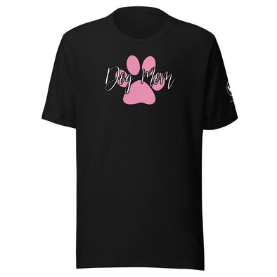 Dog Mom Pink Paw Unisex t-shirt