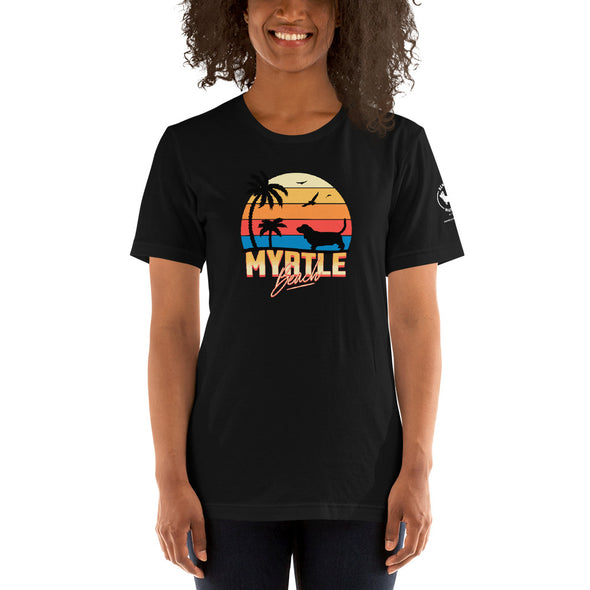 Myrtle Beach Basset Hound Unisex t-shirt