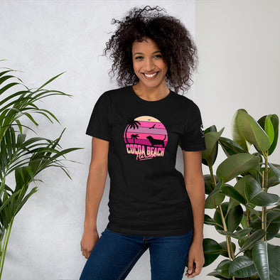 Cocoa Beach Basset Hound Unisex t-shirt