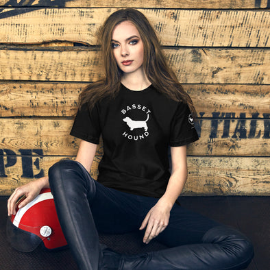 Basset Hound Round Unisex t-shirt